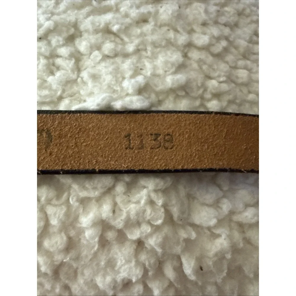 Vintage Etienne Aigner Burgundy Leather Belt –Size 28
